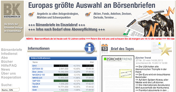 10 Jahre BoersenKiosk.de