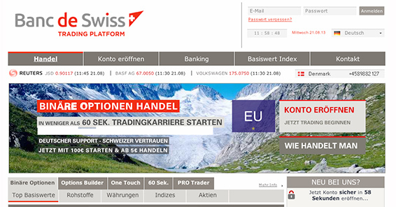 Broker im Test: Banc de Swiss