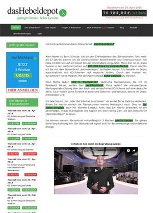 Börsenbrief dasHebeldepot